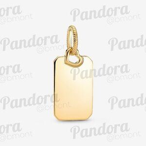 Pandora Engravable Rectangle Tag Pendant